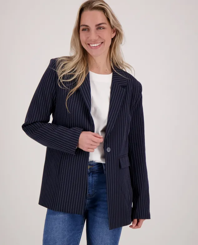 Blazer Straight Pinstripe