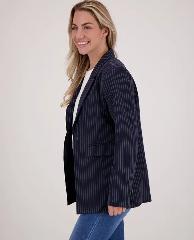 Blazer Straight Pinstripe
