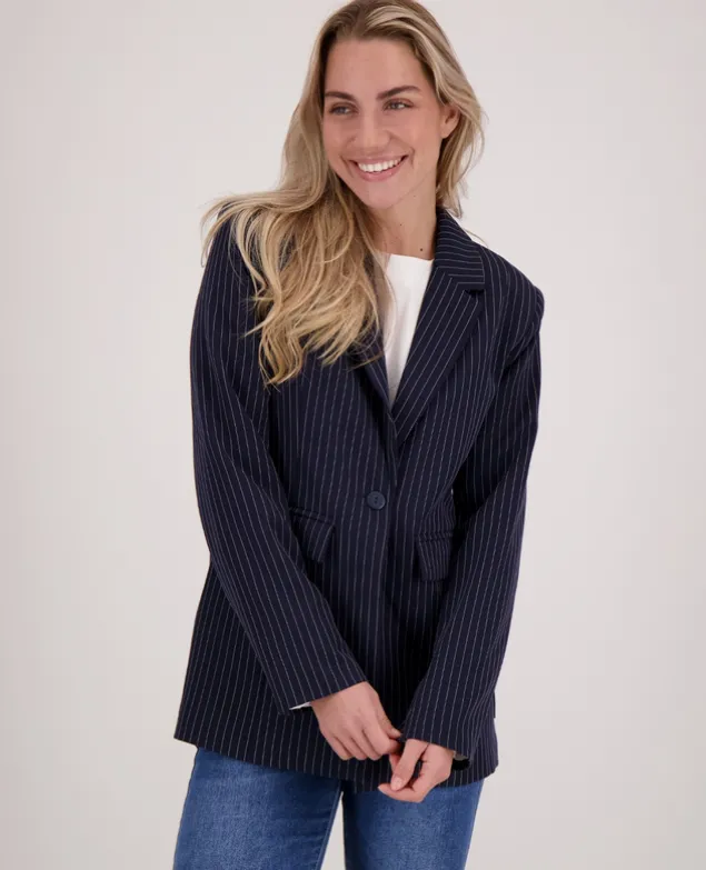 Blazer Straight Pinstripe