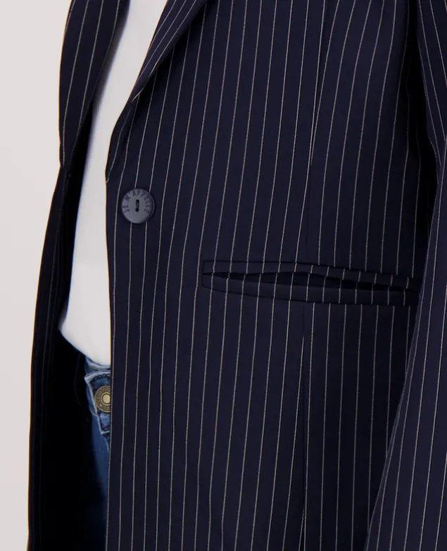 Blazer Straight Pinstripe