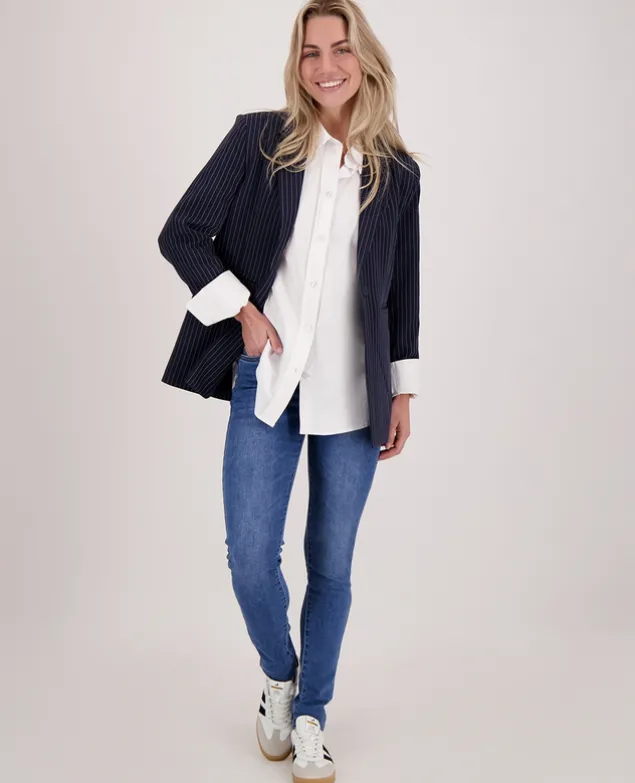 Blazer Straight Pinstripe