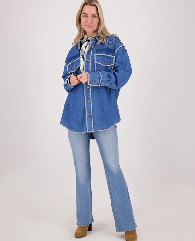 Pant Flare Superstretch Denim