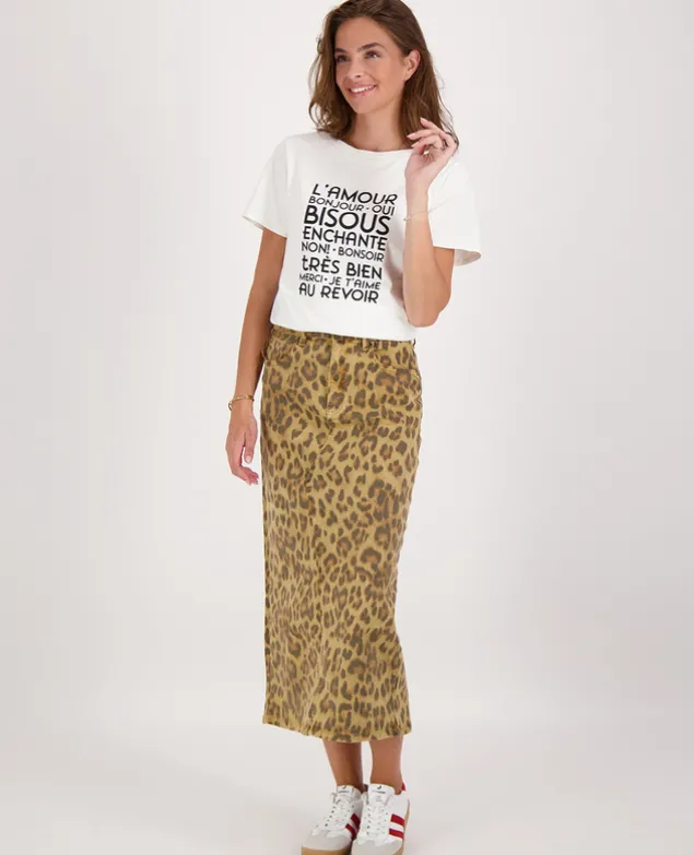 Skirt Panthère Stretch Denim