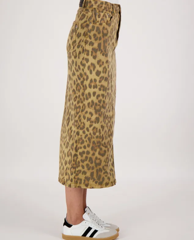 Skirt Panthère Stretch Denim